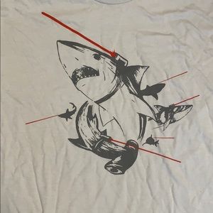 American Apparel Sharks With Lasers Funny T-Shirt